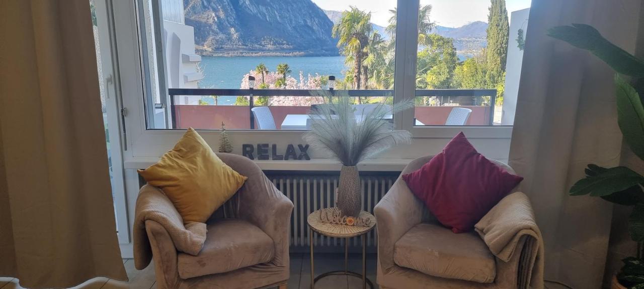 Relax-Lugano Lake Bissone Exteriör bild